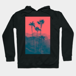 Palm Trees in Red Hoodie